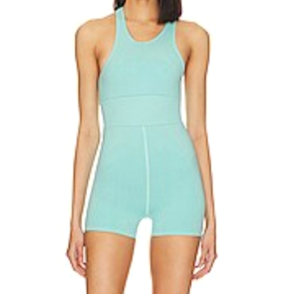 FP Movement by Free People Mint Green Racerback Romper